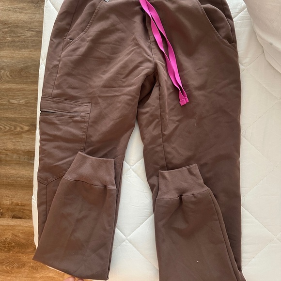 Figs Other - Figs Brown Technical Pants with Pink Accents